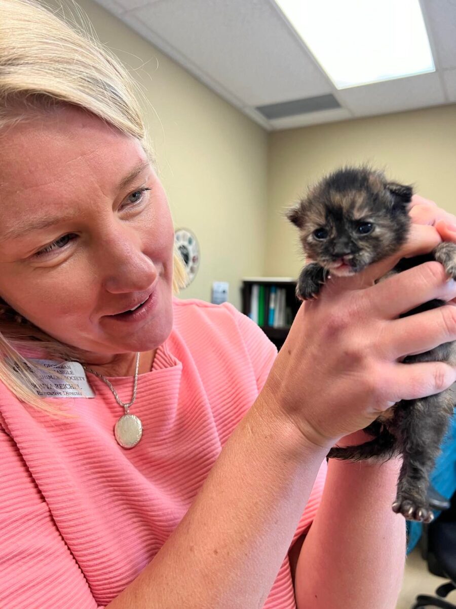 Sonya with kitten